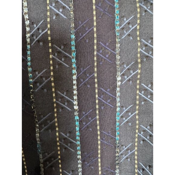 Robert Graham Flip Cuff Button Up Shirt Mens Size Medium Blue Stripe Work - Picture 2 of 11